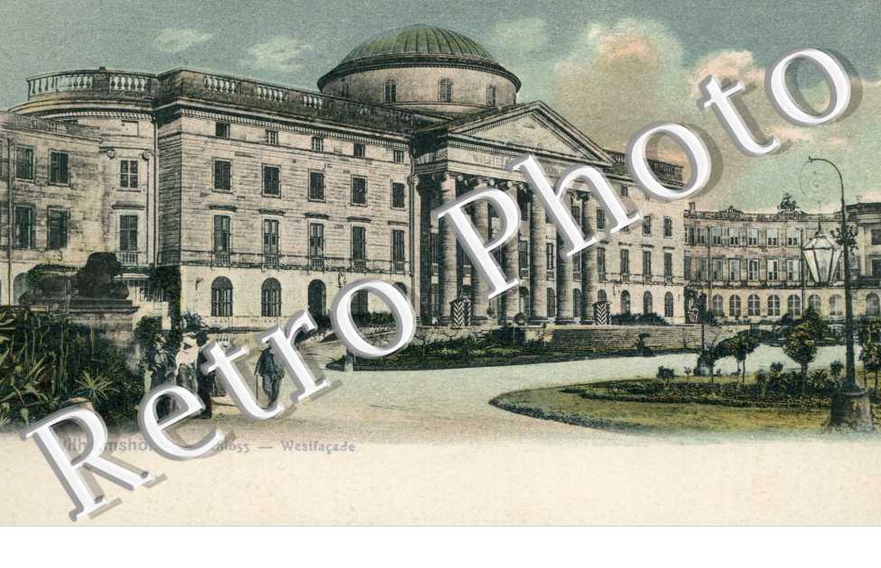 Wilhelmshohe. Schlosss.  Wesifacade