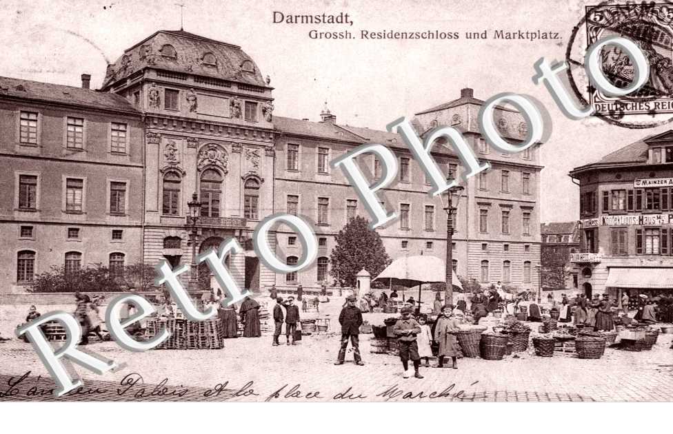 Grossh., Residenzschloss und Marktplatz