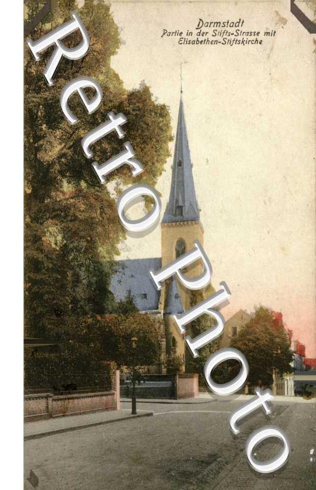 partie der Sifts Strasse mit. Elisabethen Stiftskirche