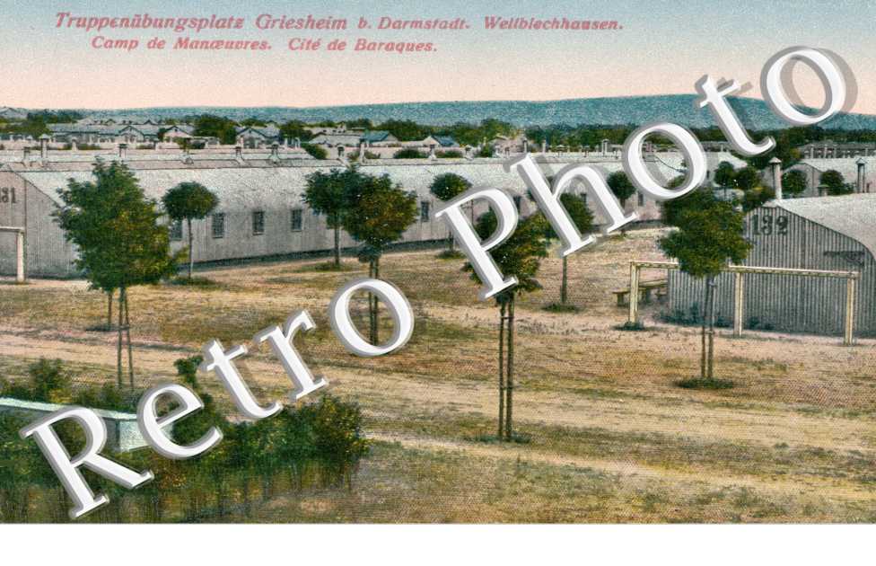 Truppenubungsplatz Griesheim b darmstadt. Camp de Manoeuvres.