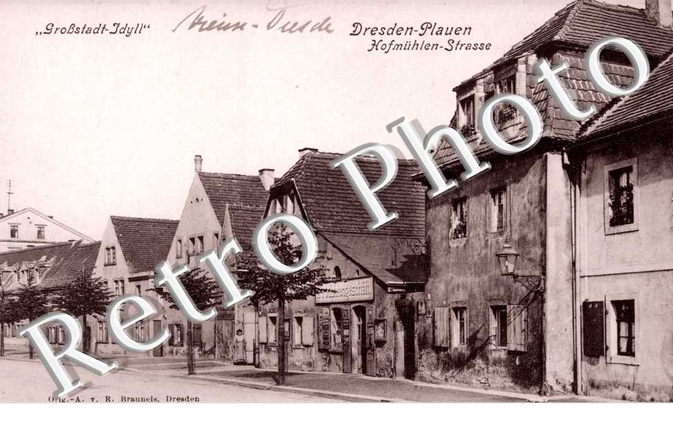 Dresden-Plauen, Hofmuhlen-Strasse, Grosstadt-Idyll