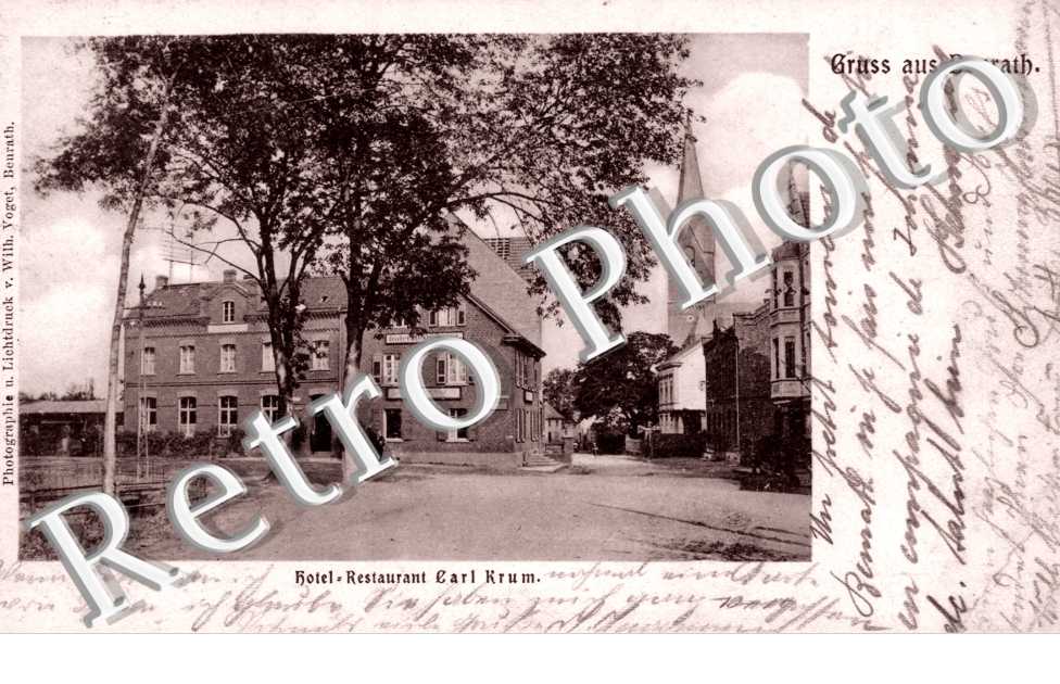 Gruss aus Benrath  -  Hotel-Restaurant Carl Krum