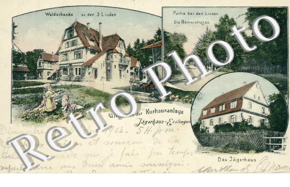 Waldschenke, partie bei den Linden die Romerstrasse, das Jagerhaus