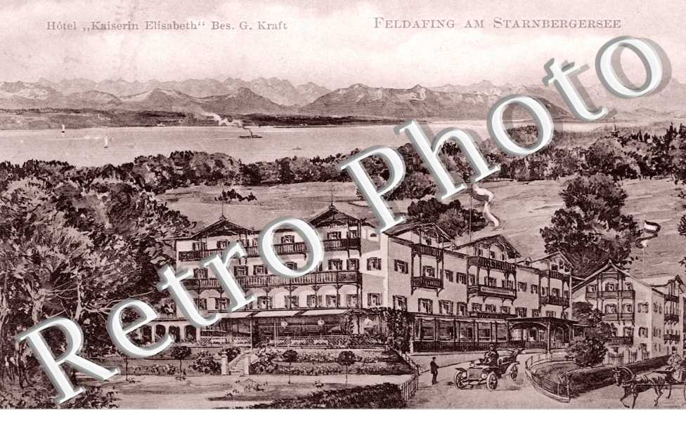 Hotel "Kaiserin Elisabeth" Besitzer Georges Kraft, Feldafing am Starnbergersee