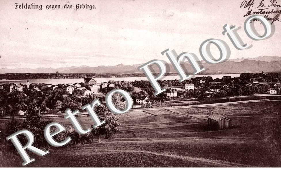 Feldafing gegen das Gebirge