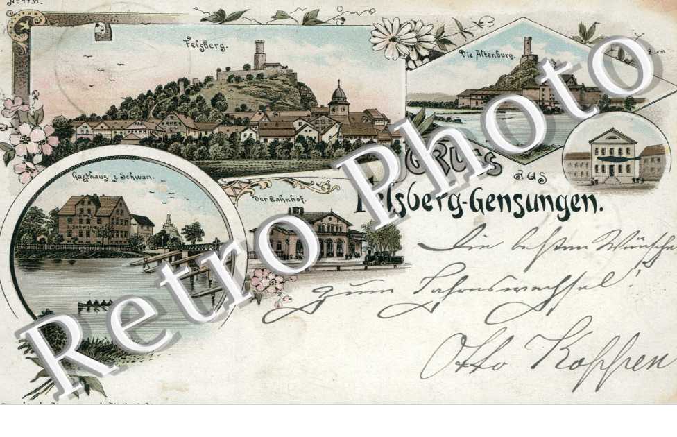Die Altenburg, Gasthaus zum Schwan, Der Bahnhof