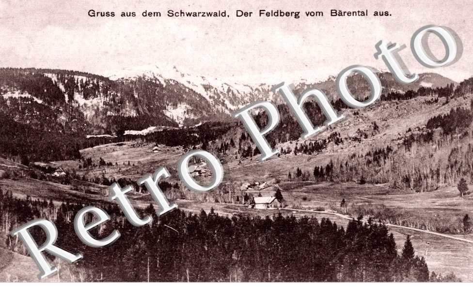 Gruss aus dem Schwarzwald, der Feldberg vom Barental aus