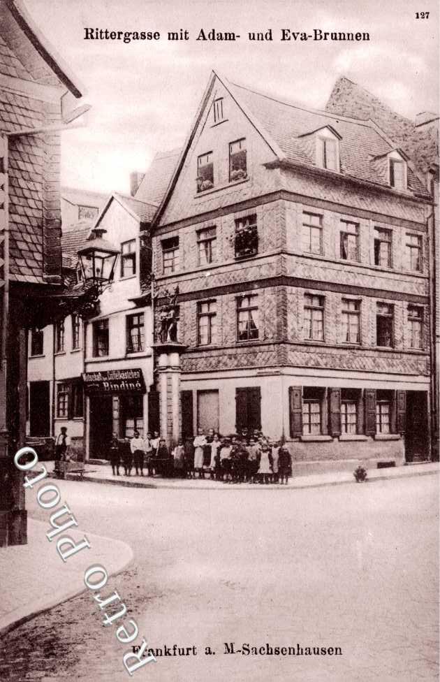 Ritergasse mit Adam und Eva Brunnen