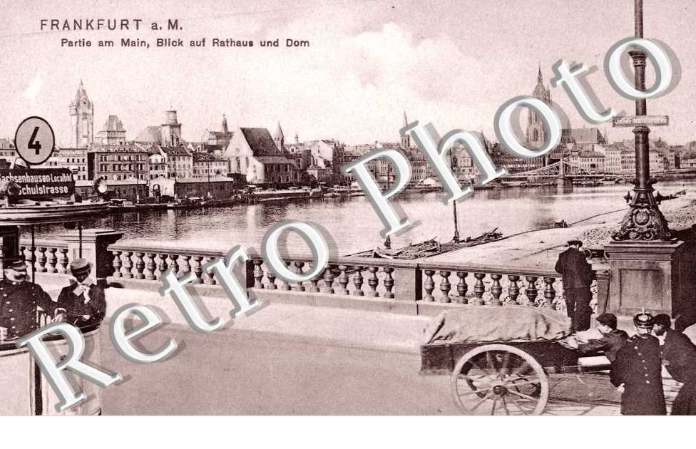 Partie am Main, Blick auf Rathaus und Dom