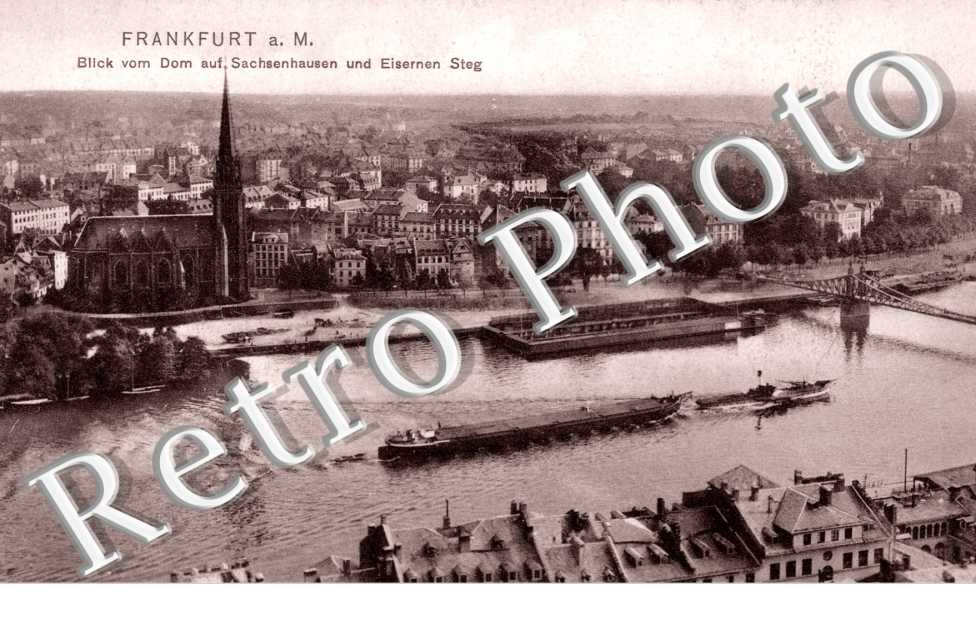 Blick vomDom auf Sachsenhausen und Eiserner Steg