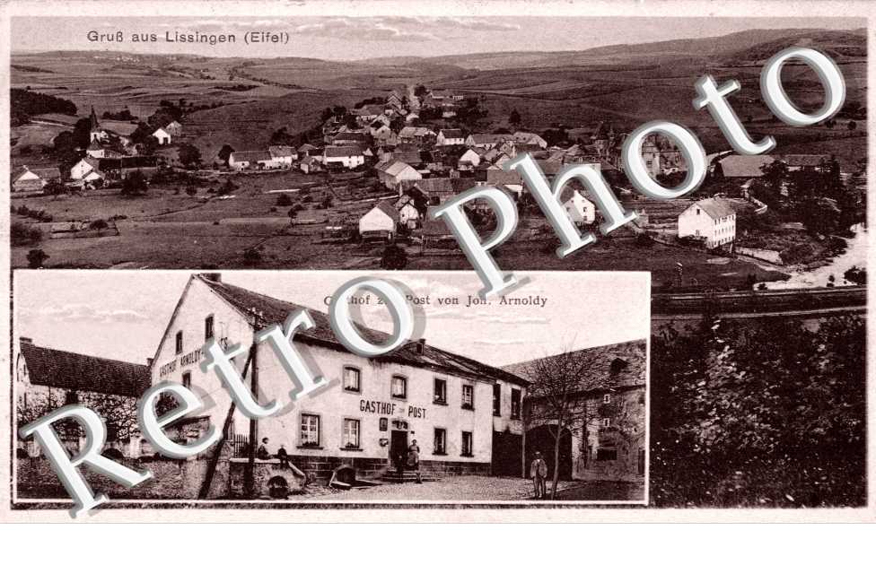 gruss aus Lissingen (Eifel) Gasthof zur post von Joh. Arnoldy