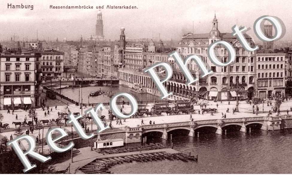 Reesendammbrucke und Alsterarkaden