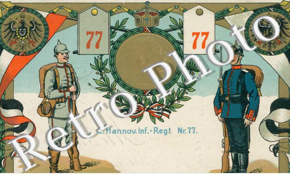 Deux soldats, 2. Hannover Infanterie Regiment Nr. 77