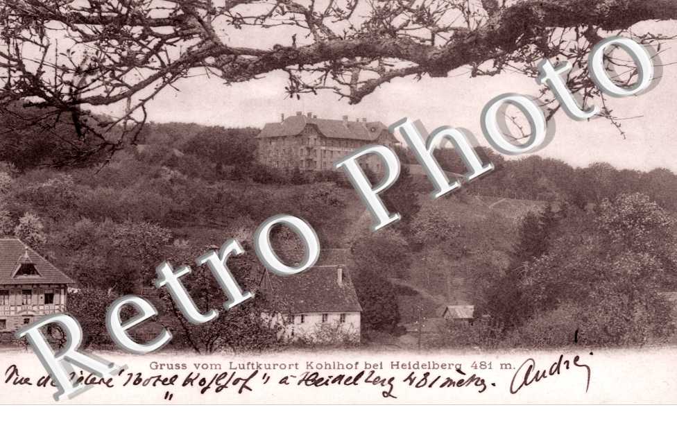 Gruss vom Luftkurort Kohlhof bei Heidelberg