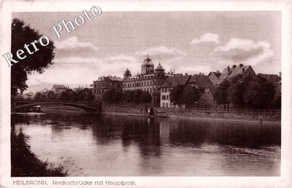 neckarbrÃ¼cke mit haupfpost