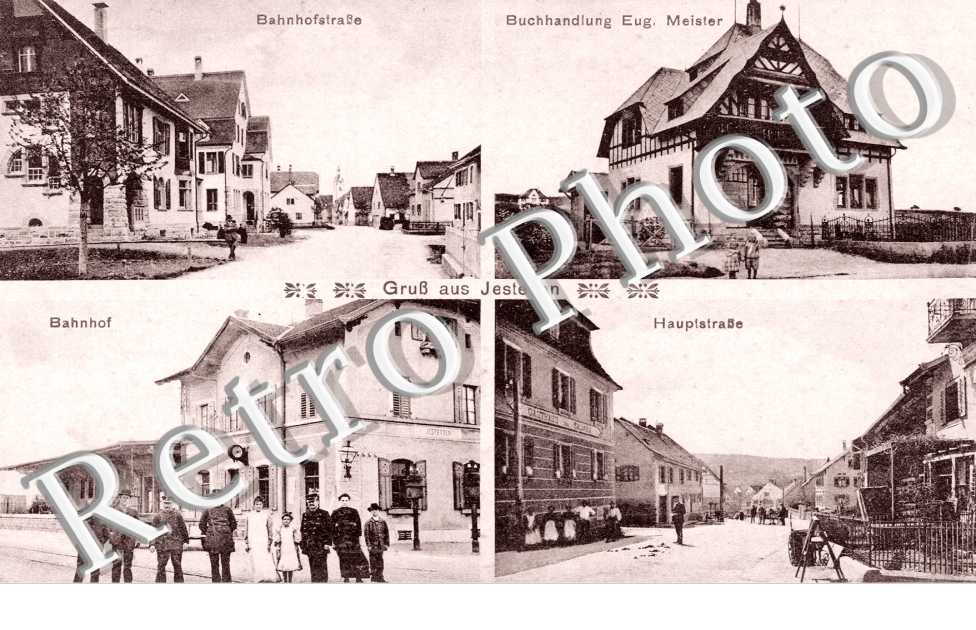 Bahnhofstrasse, Buchhandling Eugene Meister, Hauptstrasse, Bahnhof