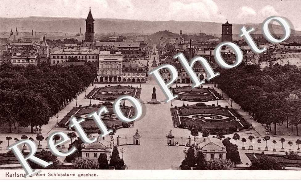 Karlsruhe vom Schlossturm gesehen
