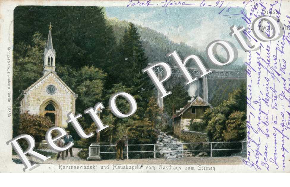 Ravennaviadukt und Hauskapelle vom Gasthaus zum Steinen