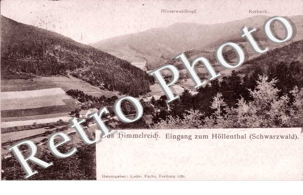 Das Himmelreich, Eingang zum Hollenthal, Schwarzwald