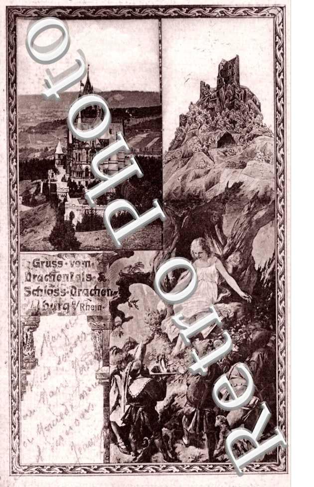 Un Batiment religieux et des Ruines sur la colline