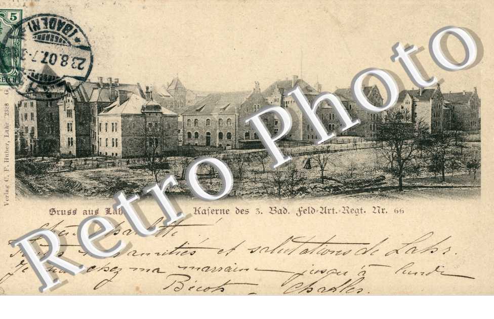 Kaserne des drei Bad Feld, Urt, Regiment