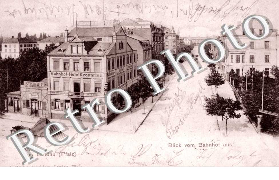 Blick vom Bahnhof aus