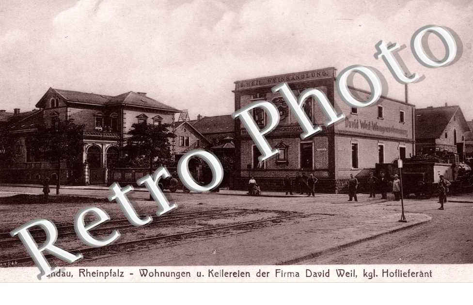 Wohnugen und Kellereien der Firma David Weil kgl. Hoflieferant, Rheinplatz