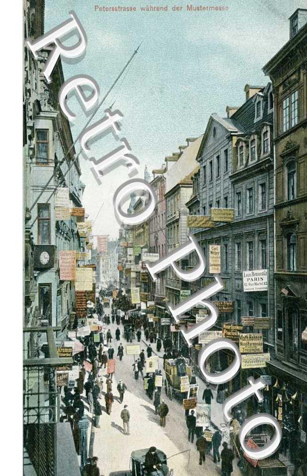 Petersstrasse warhrend der Mustermesse