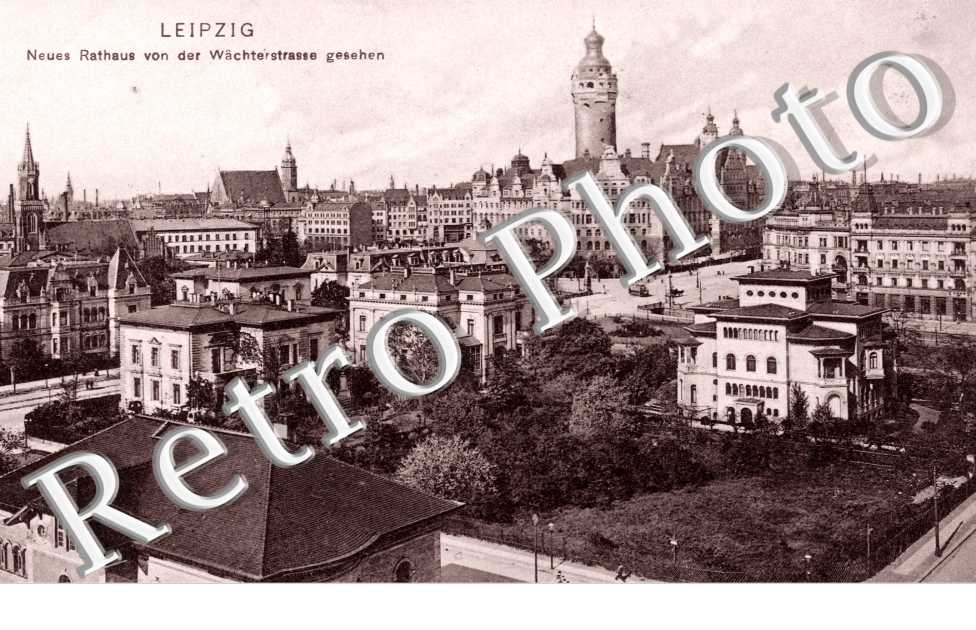 Neues Rathaus von der Wachterstrasse Gesehen