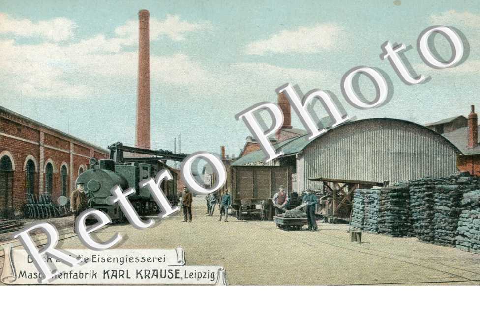Blick auf die Eisengiesserei Maschinenfabrik Karl Krause