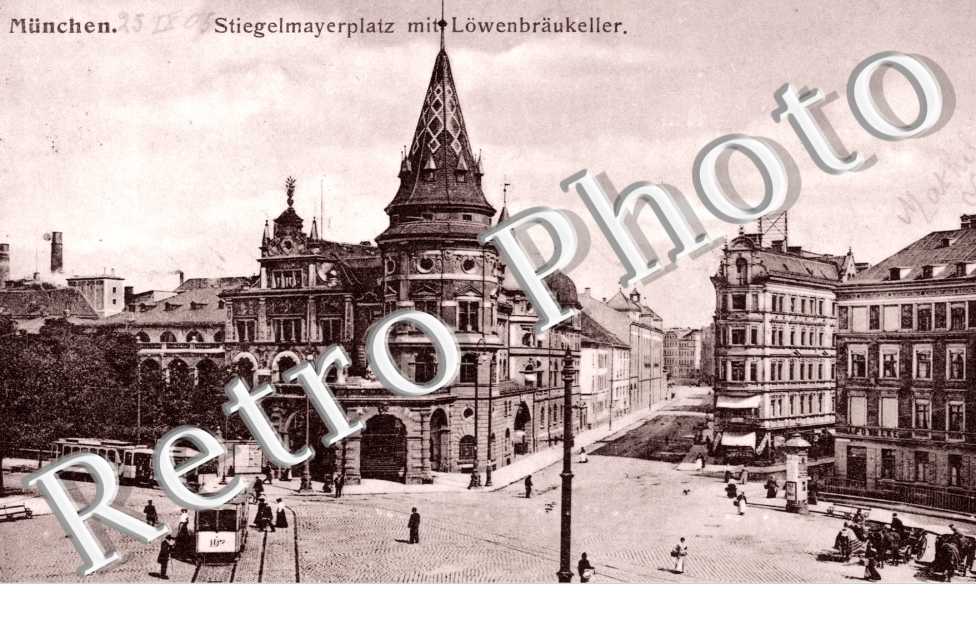 Stiegelmayerplatz mit Lowenbraukeller