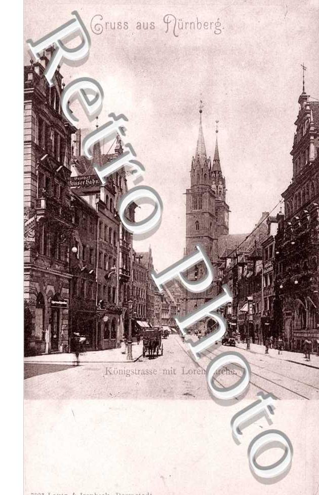 Konigstrasse mit Lorenzkirche