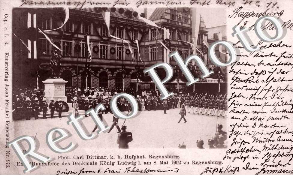 Enthullungsfeier des Denkmals Konig Ludwig I am 8 Mai 1902