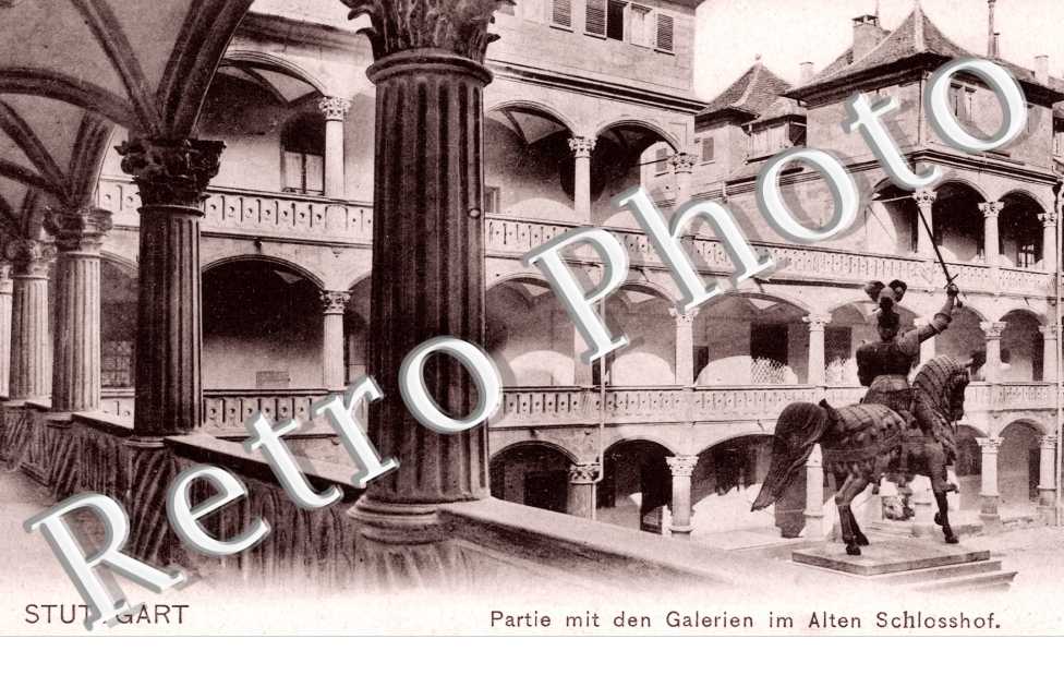 Partie mit den galerien im Alten Schlosshof