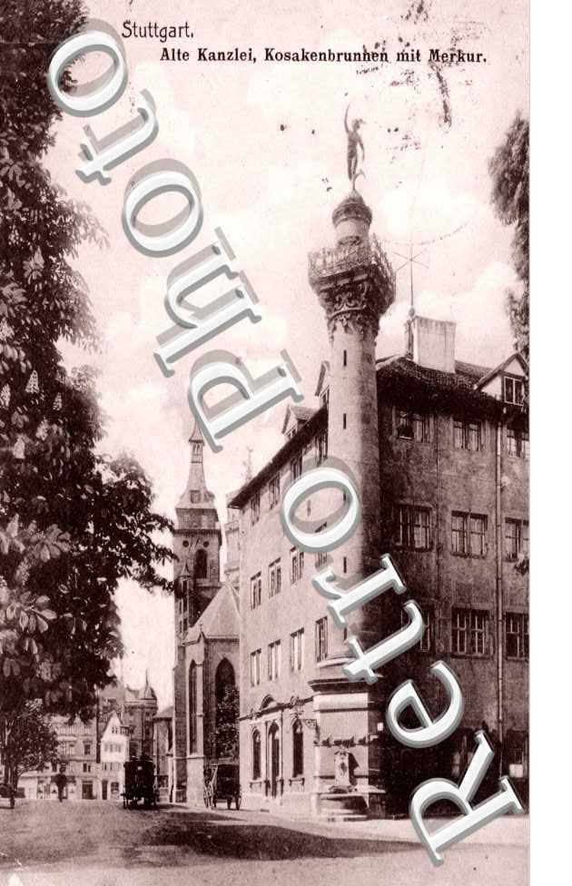 Alte Kanzlei Kosakenbrunnen mit Merkur