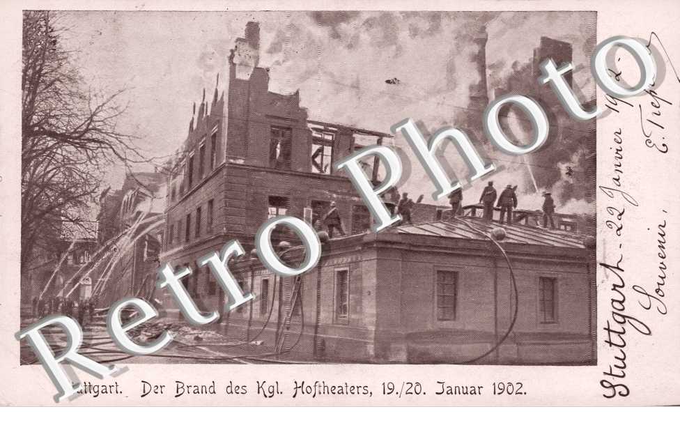 Der Brand des Kgl. Hoftheaters Januar 1902