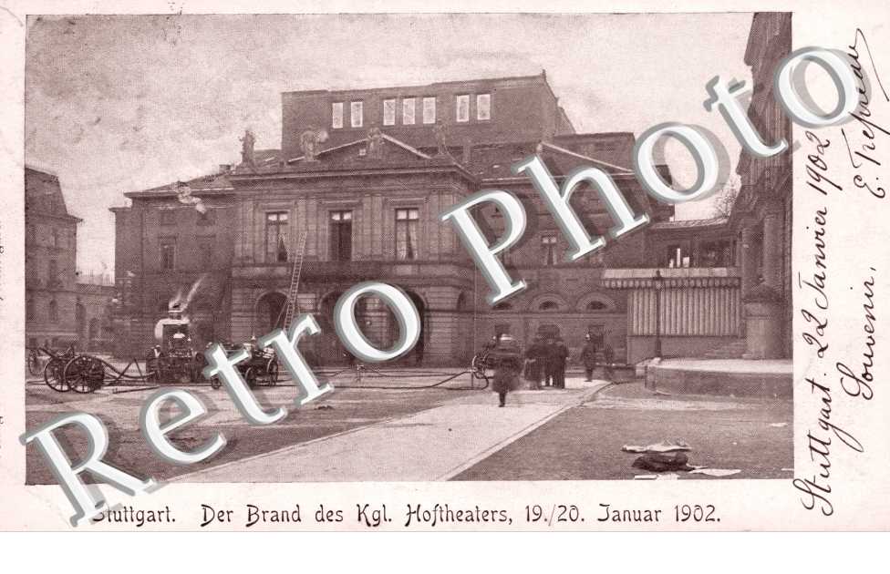 Der Brand des Kgl. Hoftheaters Januar 1902