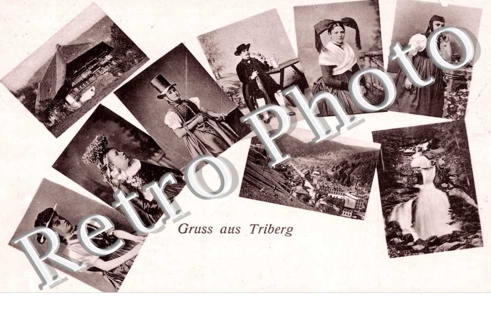 Gruss aus - Costumes - Vue Générale - Cascade - Auberge