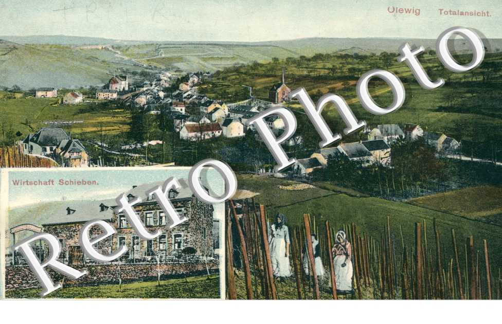Olewig, Totalansicht, Wirtschaft Schieben