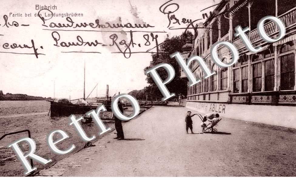 Biebrich am Rhein - partie bei den Landungsbrucken