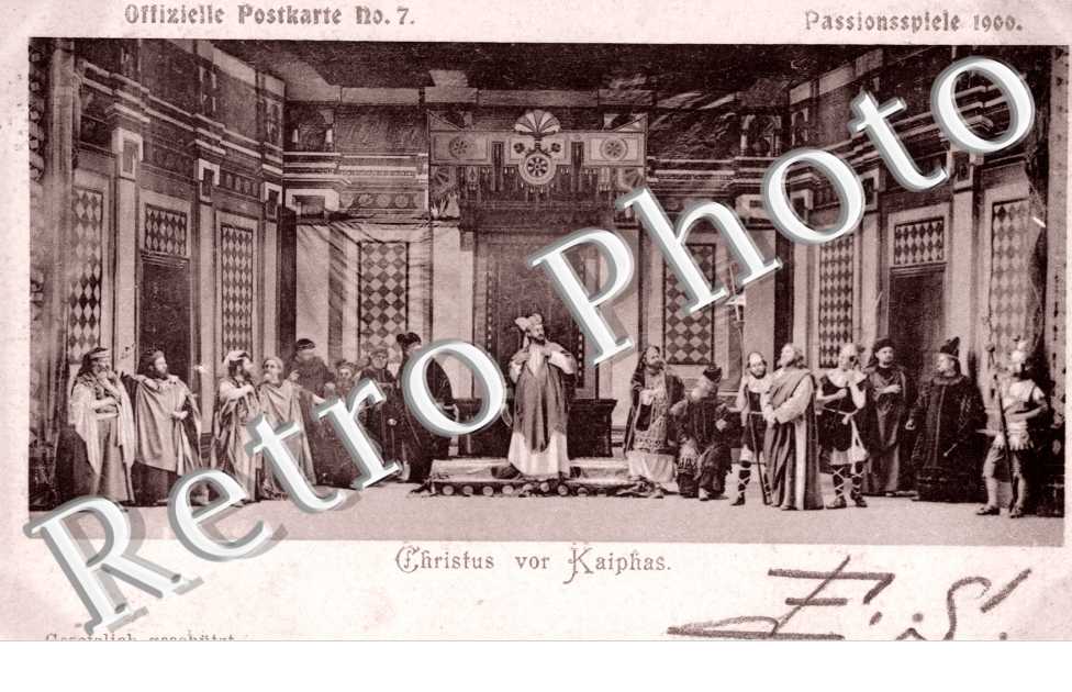 Offizielle Postkarte nÂ°7, Passionnpiele 1900