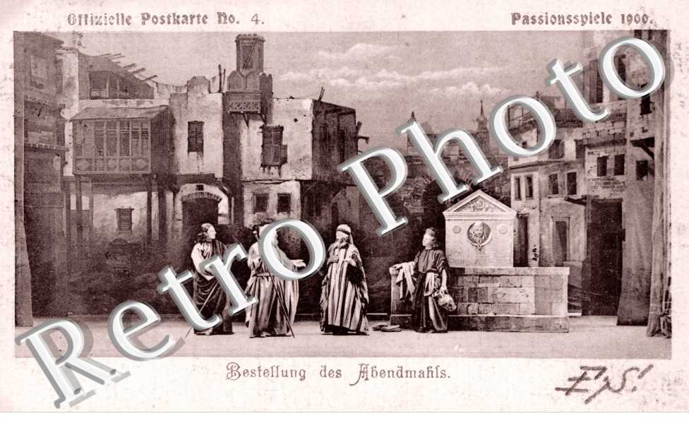 Offizielle Postkarte nÂ°4, Passionnpiele 1900