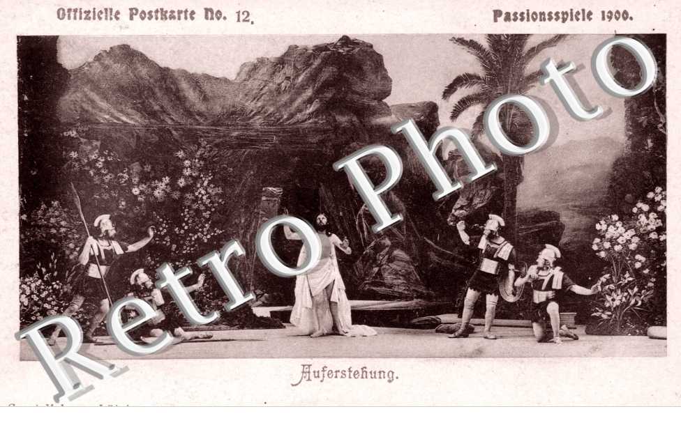 Offizielle Postkarte nÂ°12, Passionspiele 1900