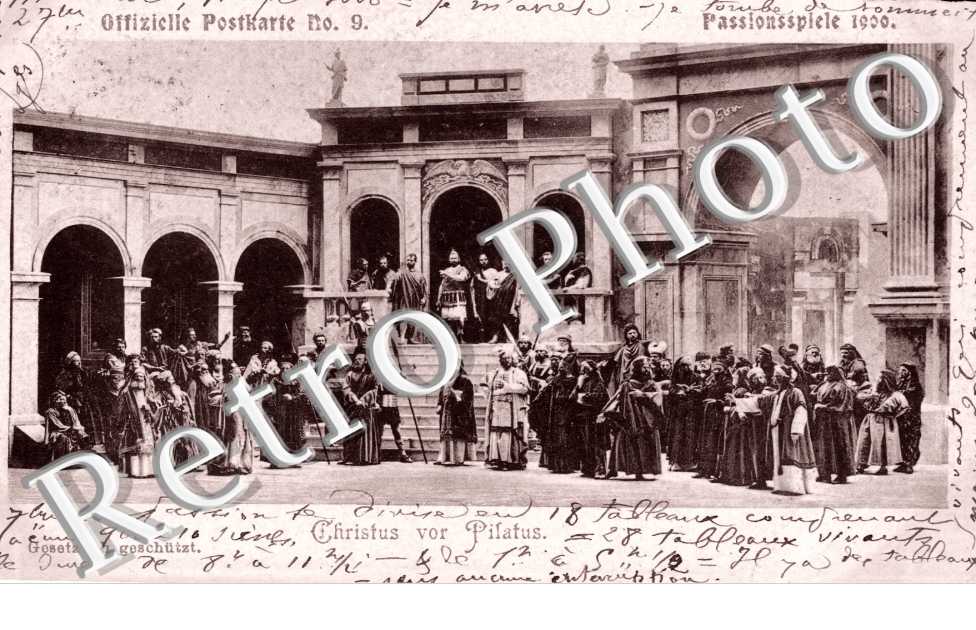 Offizielle Postkarte nÂ°9, Passionnpiele 1900