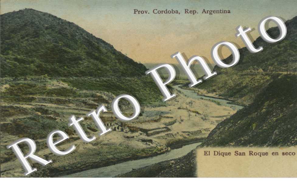 El Dique San Roque en seco