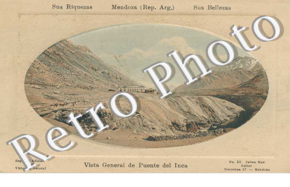 vista general de puente del Inca