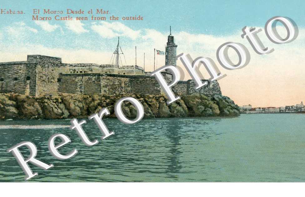 El Morro desde el Mar. Morro Castle seen from the outside