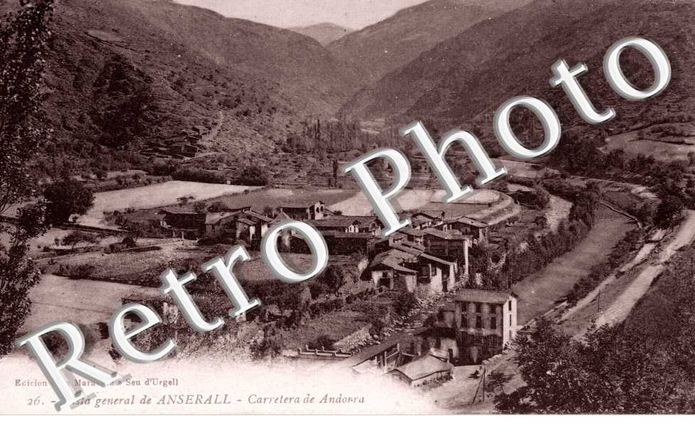 Vista general de ANSERALL  Carretera de Andorra