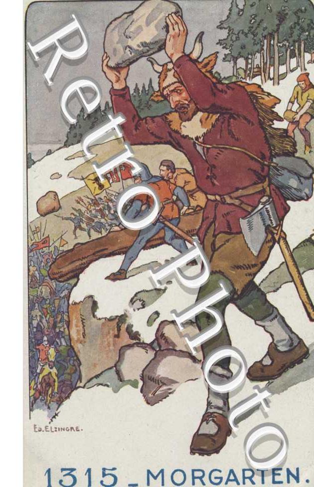 Le Soldat Suisse a travers les ages - 1315 - Morgarten
