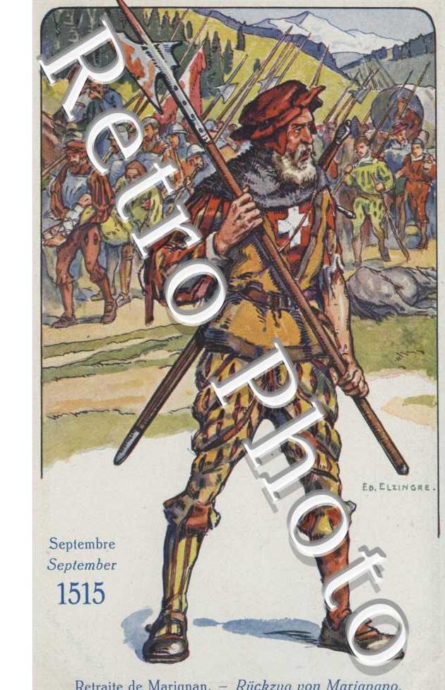 Le Soldat Suisse a travers les ages - septembre 1515 - retraite de Marignan